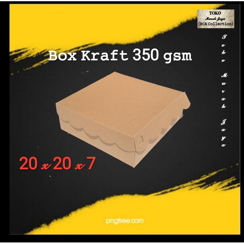 Jual (Box murah) Box kraft coklat tebal ukuran 20 x 20 x 7 (R10). Box ...
