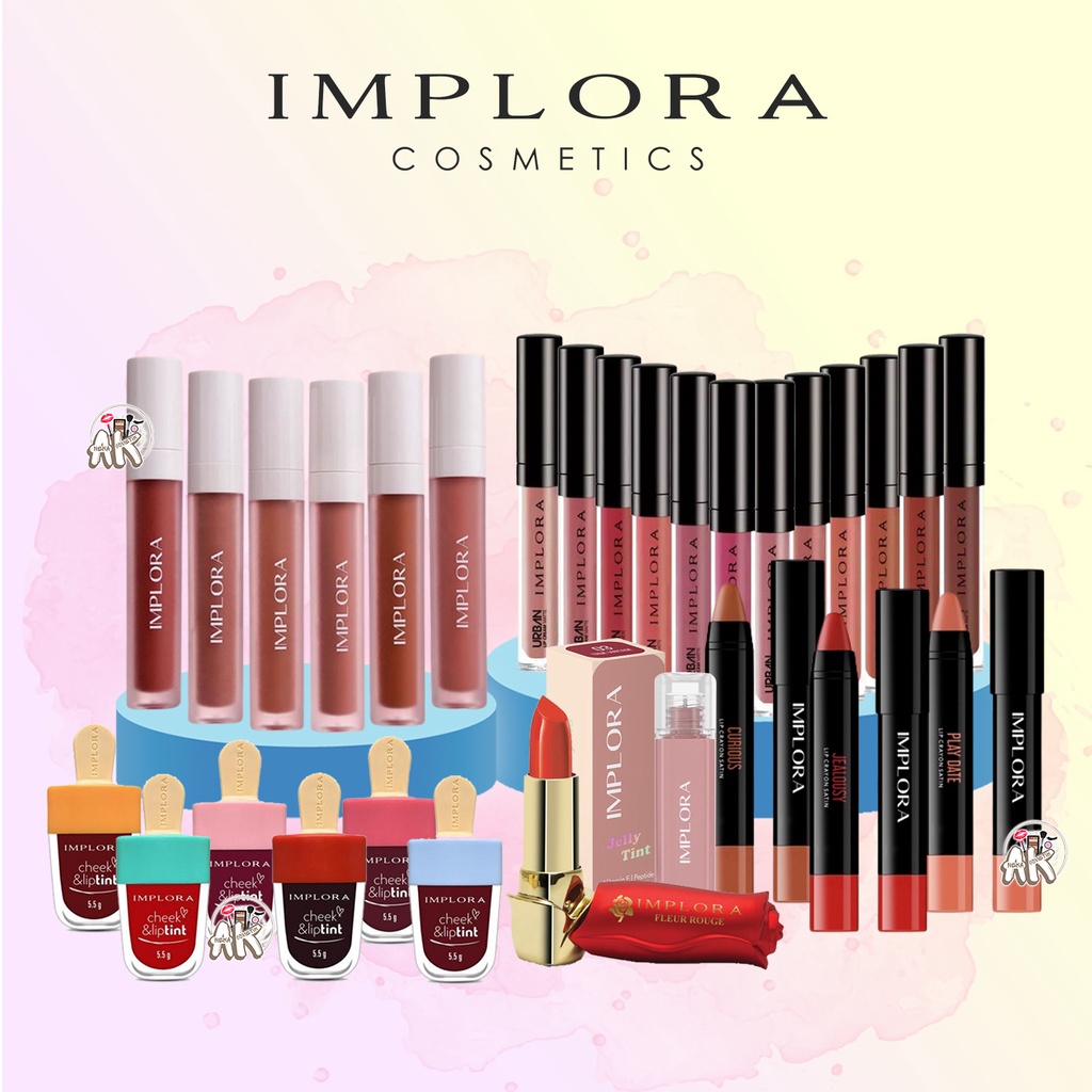Jual Implora Jelly Tint / Fleur Rouge Lustrous Lipstick Mawar ...