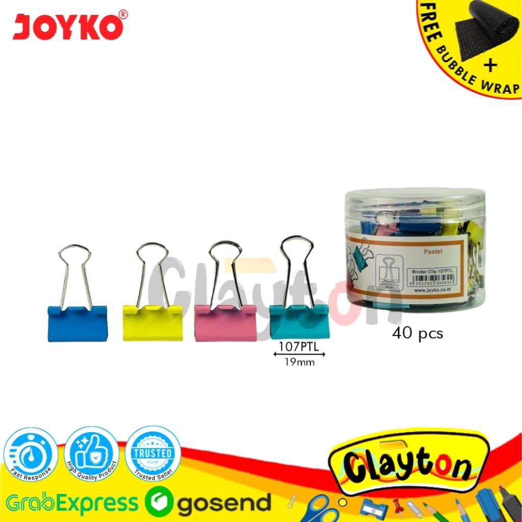 Jual 10Pcs Binder Clip Klip Kertas Penjepit File Kertas Joyko 111 107 ...