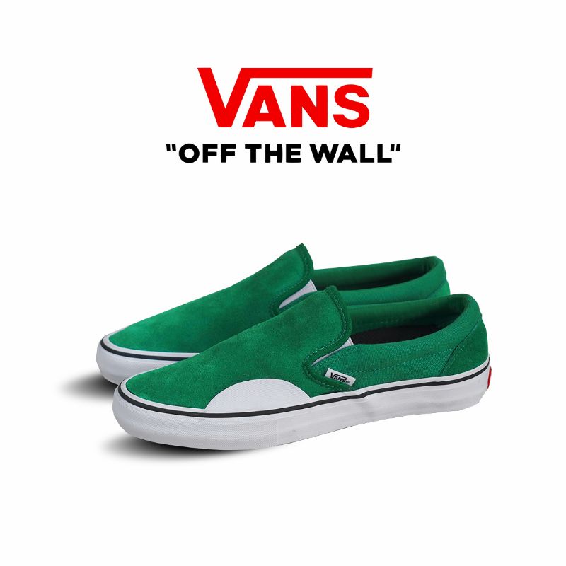Jual Original!! Vans Slip On Pro Amazon Green Original Pro Shopee