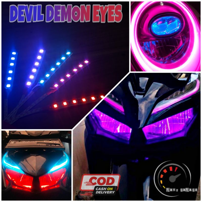 Jual Cod Lampu Devil Eye Demon Eye Vario Vario Scoopy Beat Titik Led Super Terang