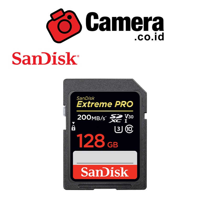 Jual SANDISK Extreme Pro SDXC UHSI Card 128GB (200mbps) Memory Card
