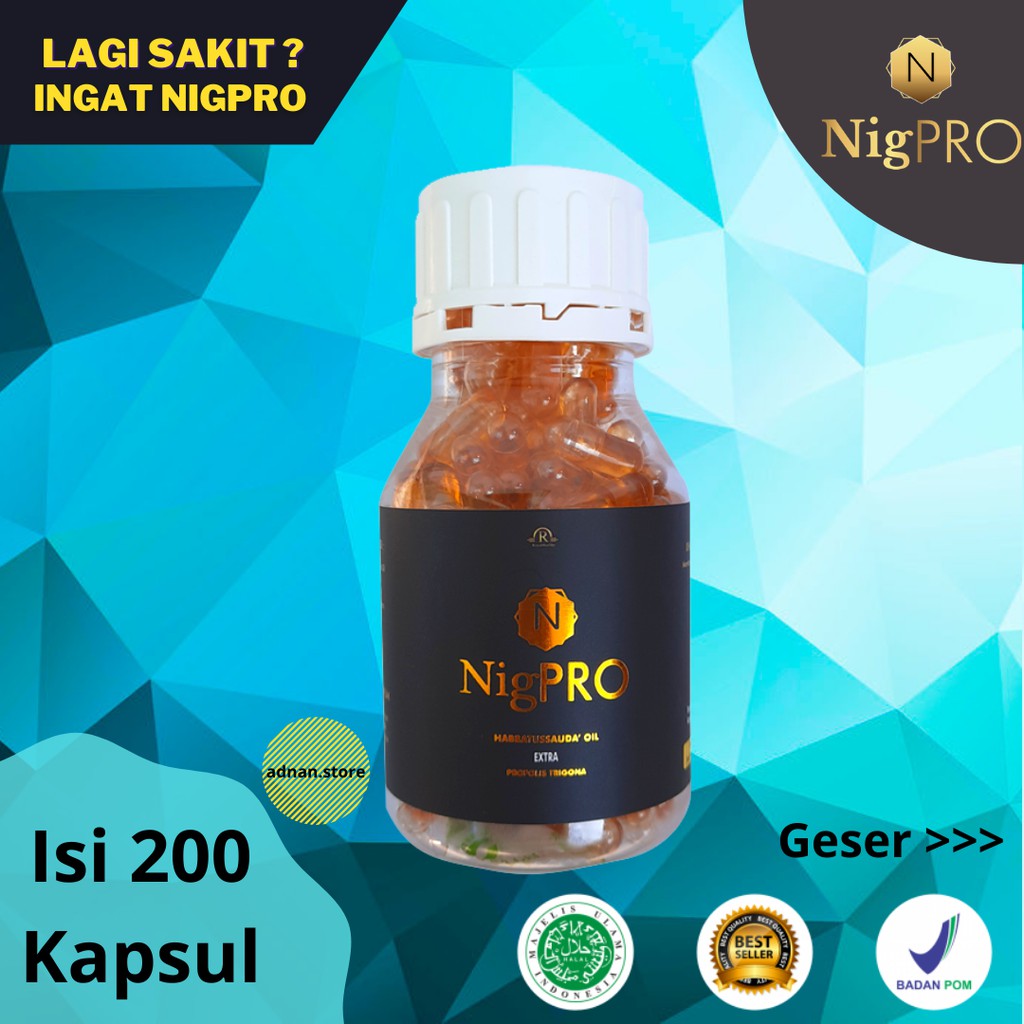 Jual NigPro isi 200 Kapsul Habbatussauda Premium | Shopee Indonesia