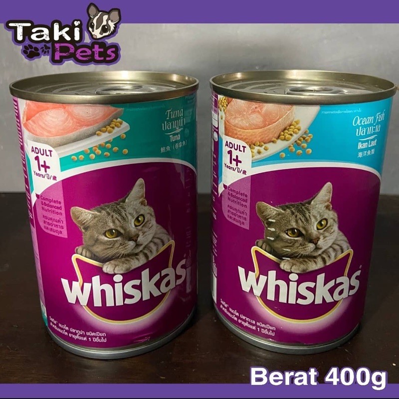 Jual Makanan kucing whiskas basah kaleng 400gr Shopee Indonesia