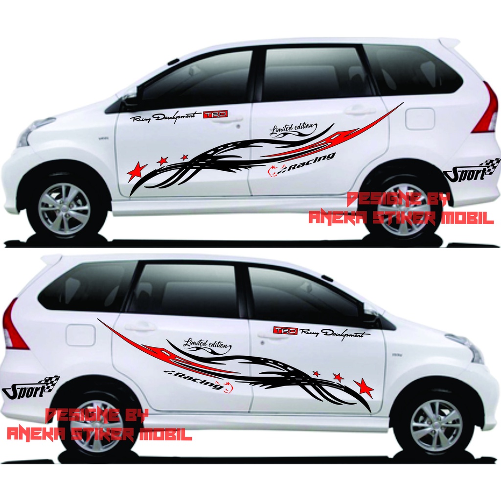 Jual stiker cutting sticker mobil avanza putih keren terbaru | Shopee