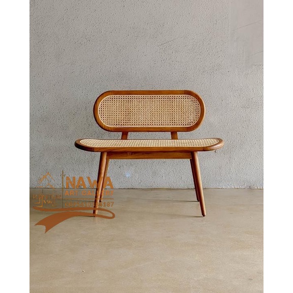 Jual Bench kayu jati I Bangku Rotan berkualitas | Shopee Indonesia