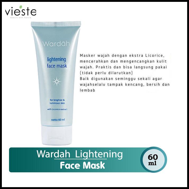 Jual Wardah Lightening Face Mask 60 Ml Shopee Indonesia