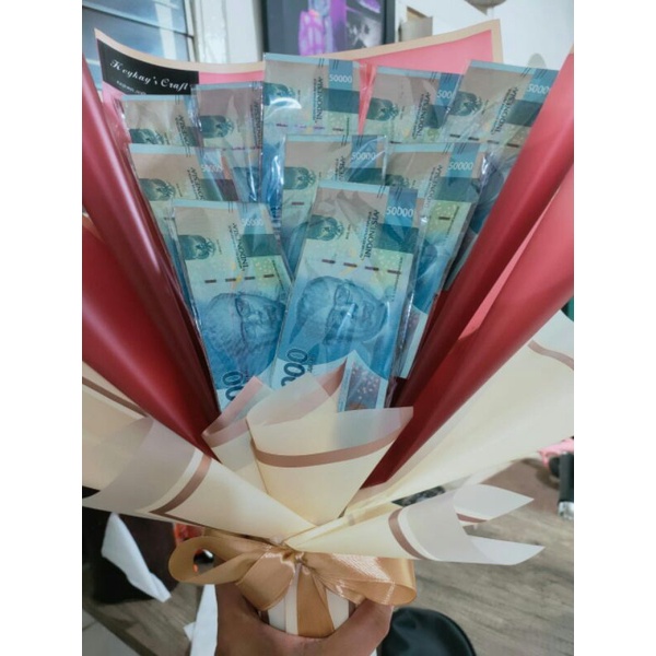 Jual Ready Buket Uangmoney Bouquet 10 Slot Kerangka Buket Kosongan 10 Slot Free Kartu Ucapan 3685