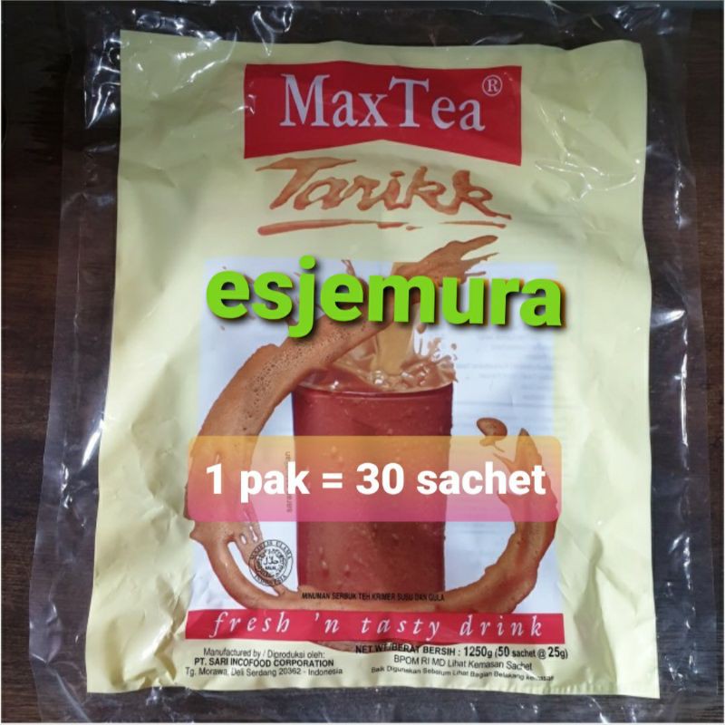 Jual Max Tea Tarik / Teh Tarik per pak isi 50 sachet | Shopee Indonesia