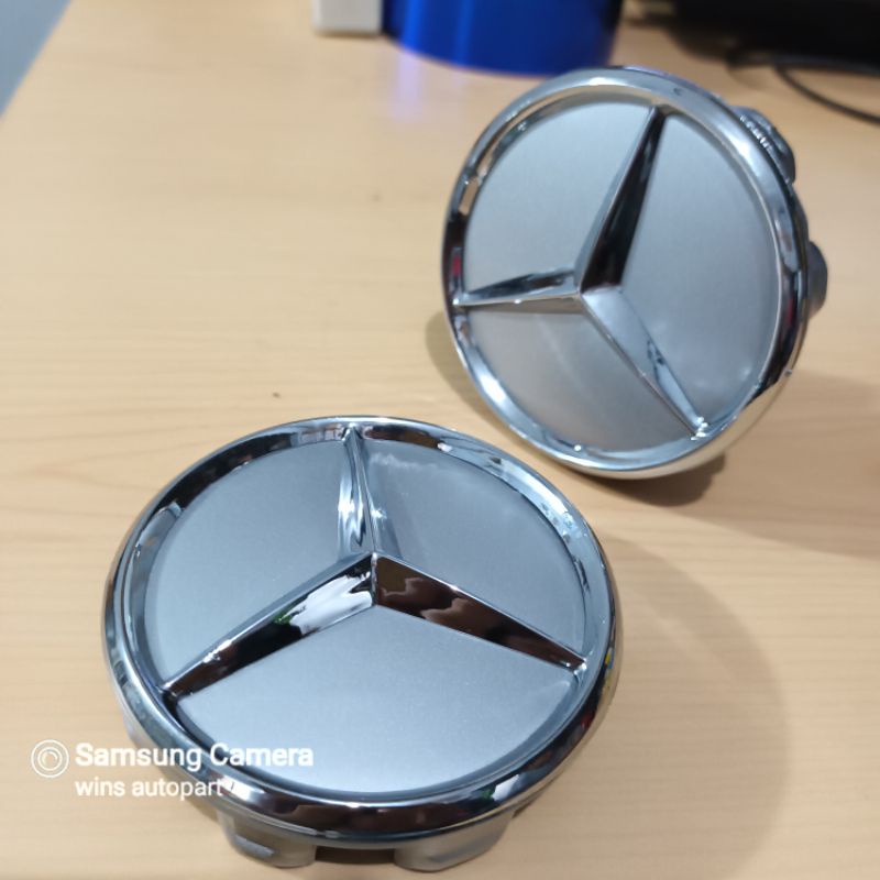 Jual dop roda mercy tengah velg roda mercy marcedes benz chrome ...