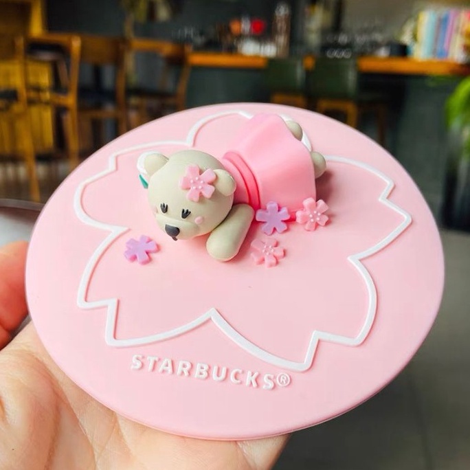 Jual Starbucks Bearista Cup Lid Tutup Gelas Silicone Starbucks Sakura Pink Shopee Indonesia 5933