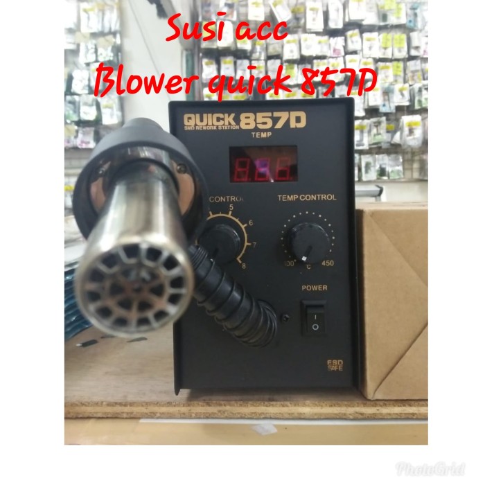 Jual SOLDER UAP QUICK 857D/BLOWER QUICK 857D OC - Hitam | Shopee Indonesia