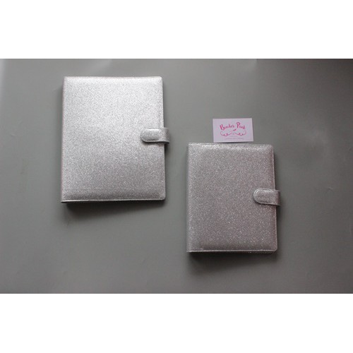 Jual Binder Glitter Silver 20ring/A5 & 26ring/B5 By Binderpinkshop ...