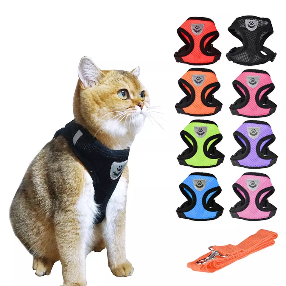 Jual Terbaru Rompi Harness Plus Tali Tuntun Harness Tali Anjing Kucing ...