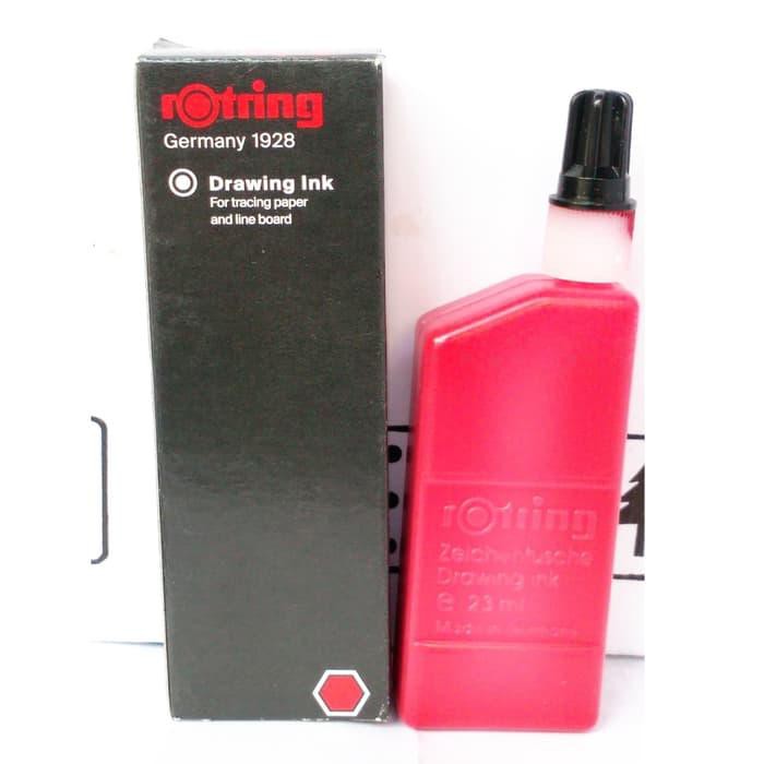 Jual Jual Tinta Rotring Ink Original Waterproof Merah 23ml - Red Murah ...