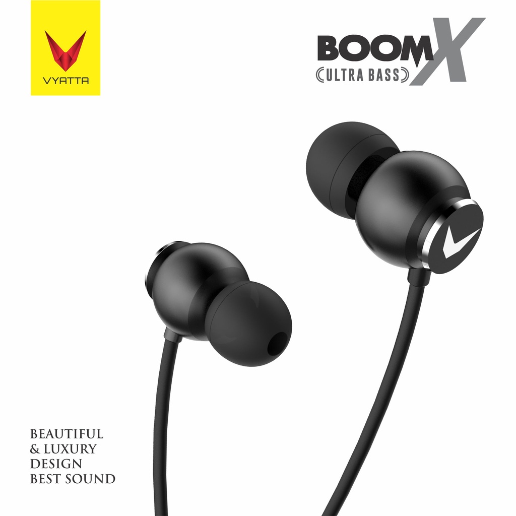 VYATTA BOOM X PREMIUM HEADSET EARPHONE HANDSFREE ULTRA BASS