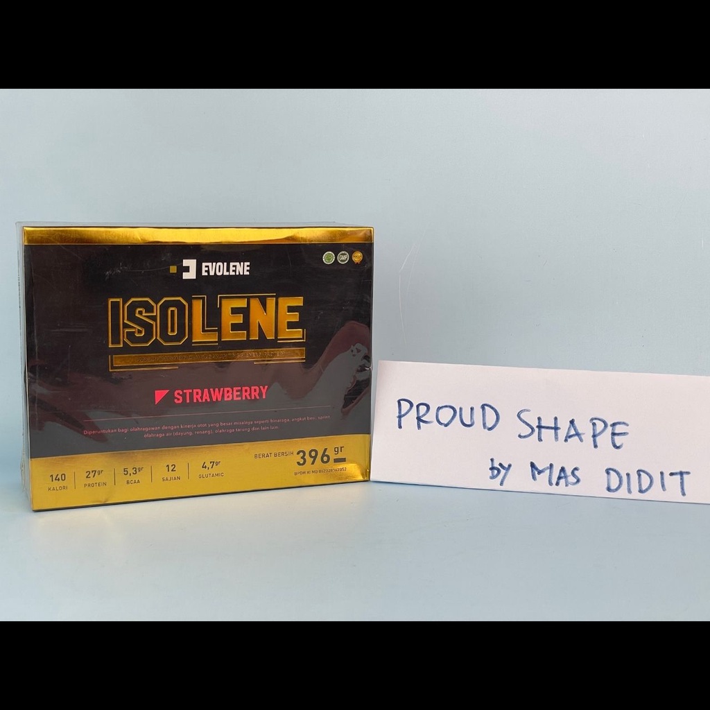 Jual Susu Whey Protein Isolate (Rasa Strawberry) Isi 12 Sachet