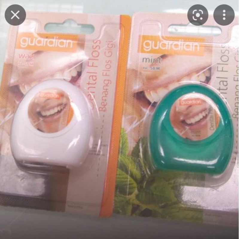 Jual Guardian Dental floss mint wax 50 m Shopee Indonesia