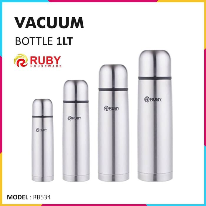 Jual Botol Termos Vacuum Flask Ruby 1 Liter Shopee Indonesia 3461