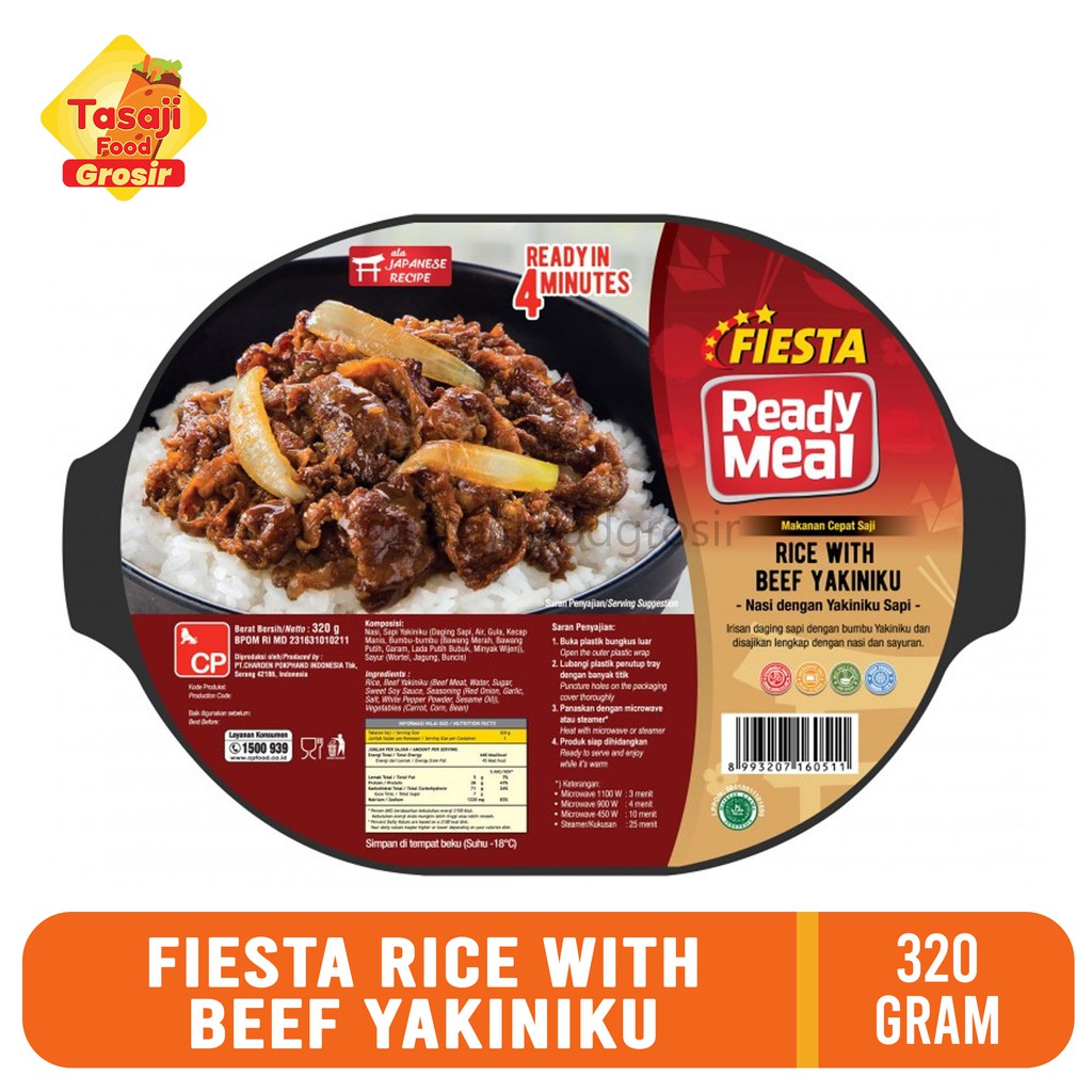 Jual FIESTA Ready Meal Rice With Beef Yakiniku 320 Gram | Shopee Indonesia