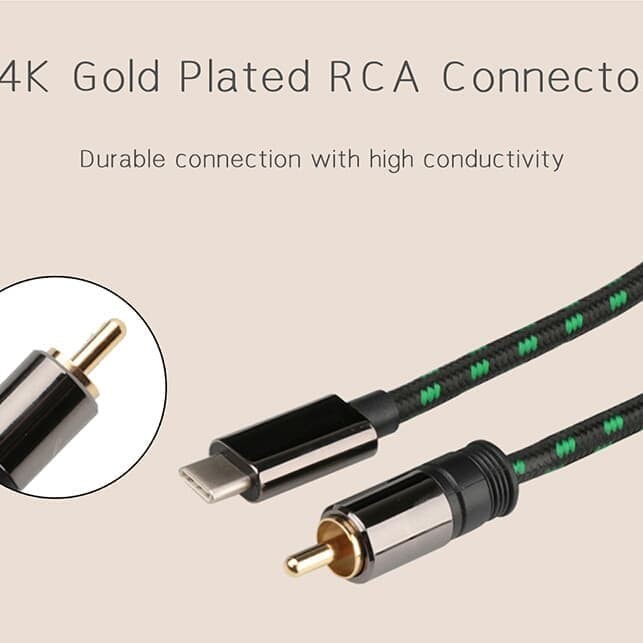 Jual Cayin CS 30TCR USB Type-C to RCA Coaxial Cable Original