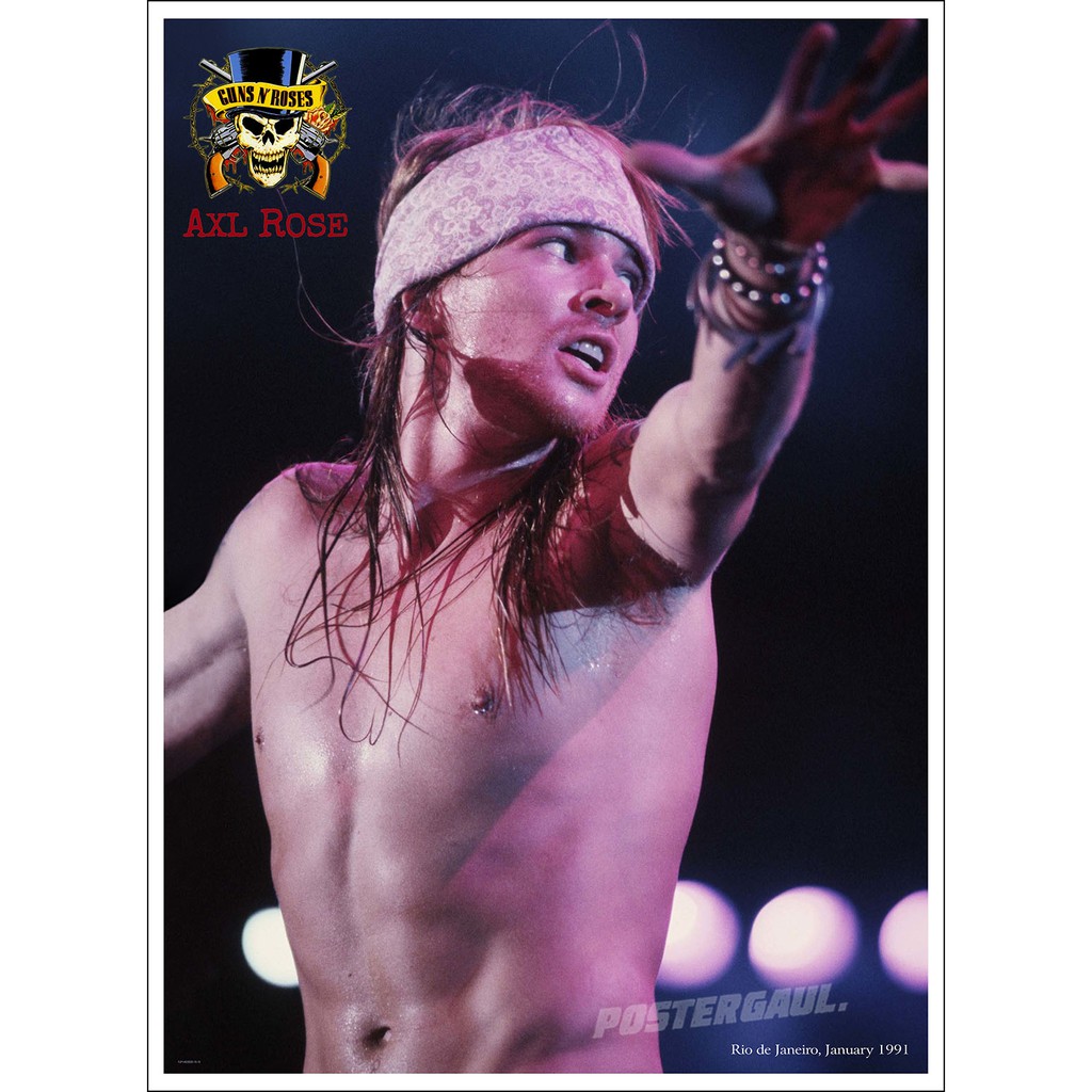 Jual Poster Medium AXL ROSE : IN RIO DE JANEIRO #FJP145 - ukuran 47 x ...