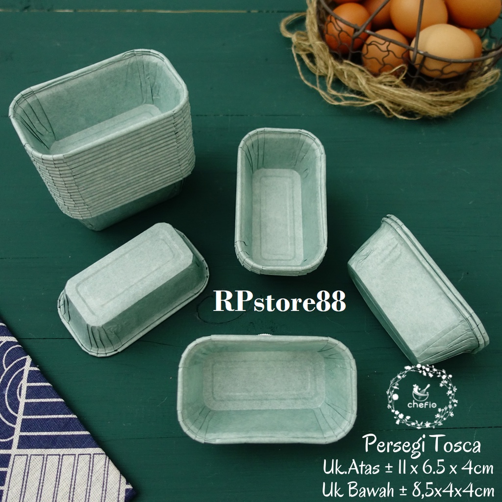 Jual Chefio Paper Cup Cupcake Case Persegi Kotak Kertas Muffin Roti Kue ...