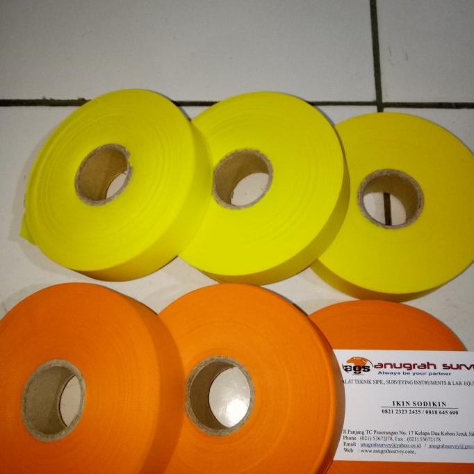 Jual Best Product!!! Flagging Tape Pita Survey 100M Merah,Kuning,Hijau ...