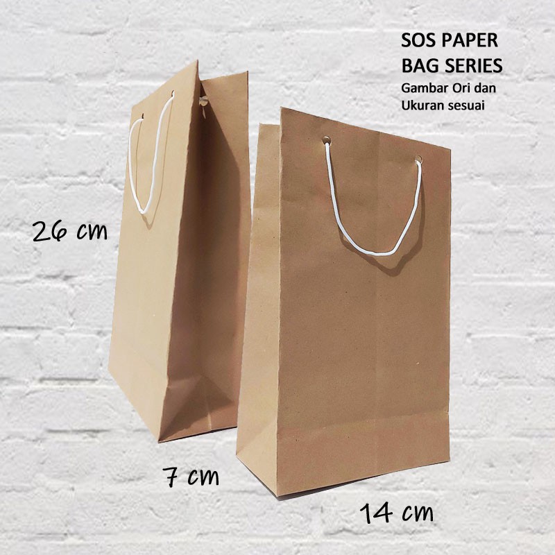 Jual Paper Bag Coklat Polos Packing Olshop Murah Paper Bag Souvenir Wedding Murah Paperbag