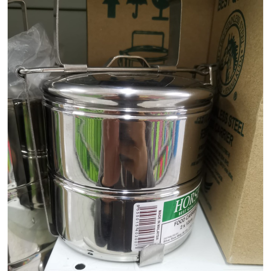 Jual Rantang HORSE Ukuran 12 cm 2/3/4 tingkat / Bontot Makanan Besi ...