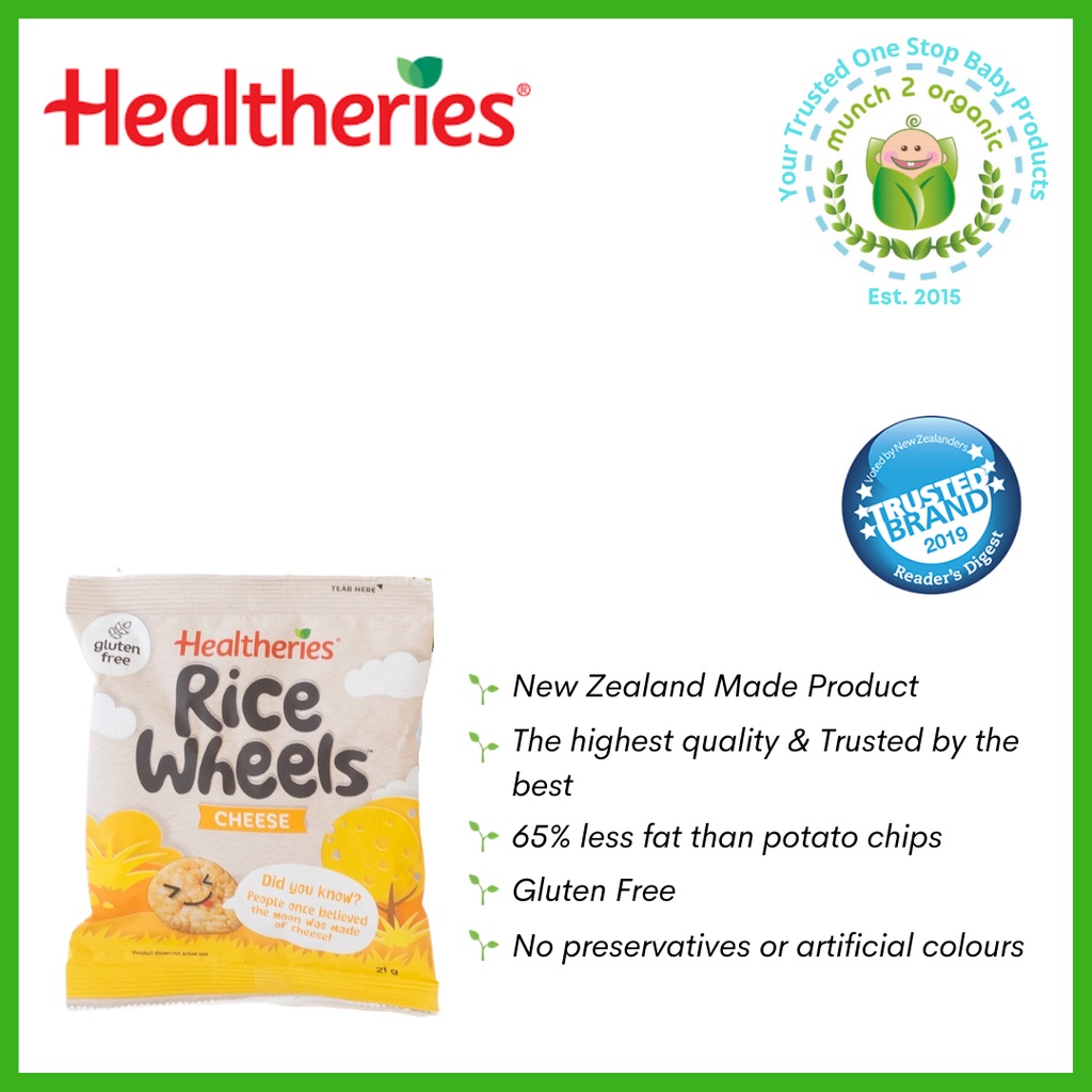 Jual Healtheries Rice Wheels Single Pack 21g | Shopee Indonesia
