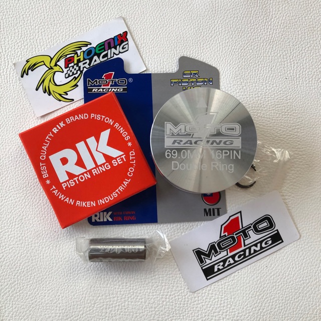 Jual Piston Racing MOTO1 69mm Pen 16mm Double Ring | Shopee Indonesia