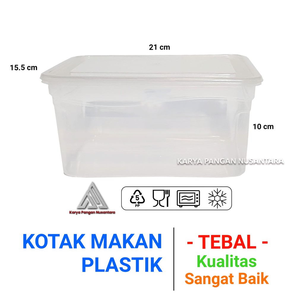 Jual Kotak Makan Plastik 2500 Ml Food Container Box Plastik Makanan Sealware Plastik Tebal 9660