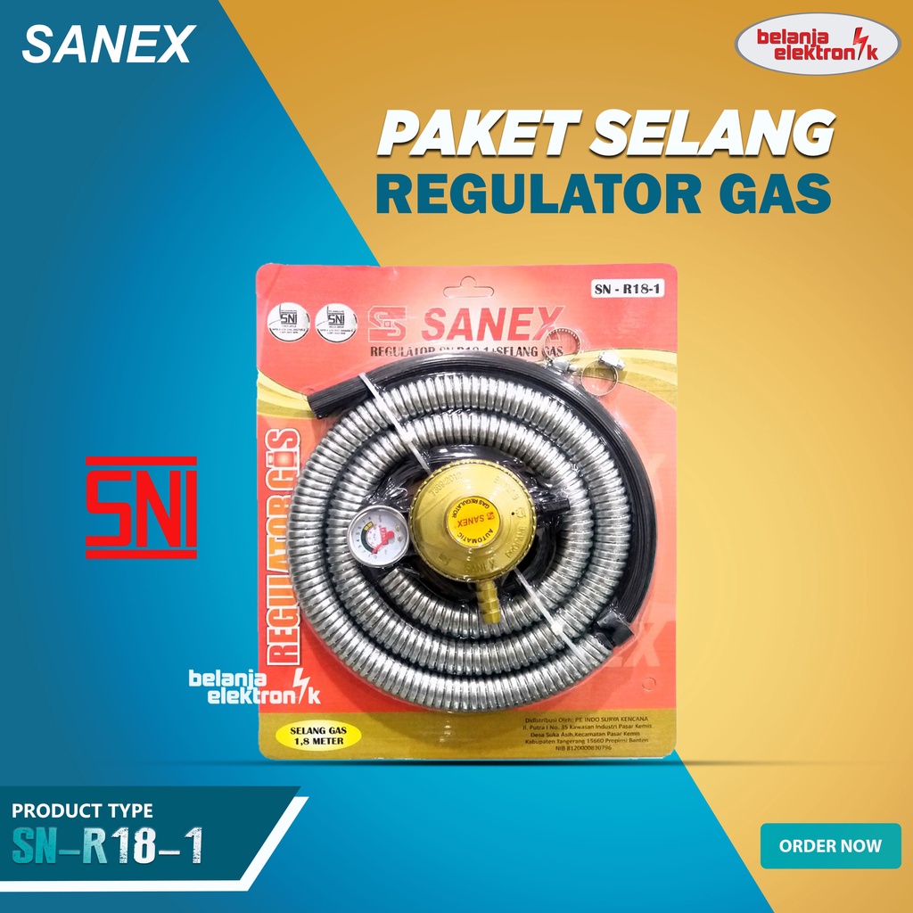 Jual Sanex Paket Selang Regulator Gas Meter Sn R Lpg M Tekanan