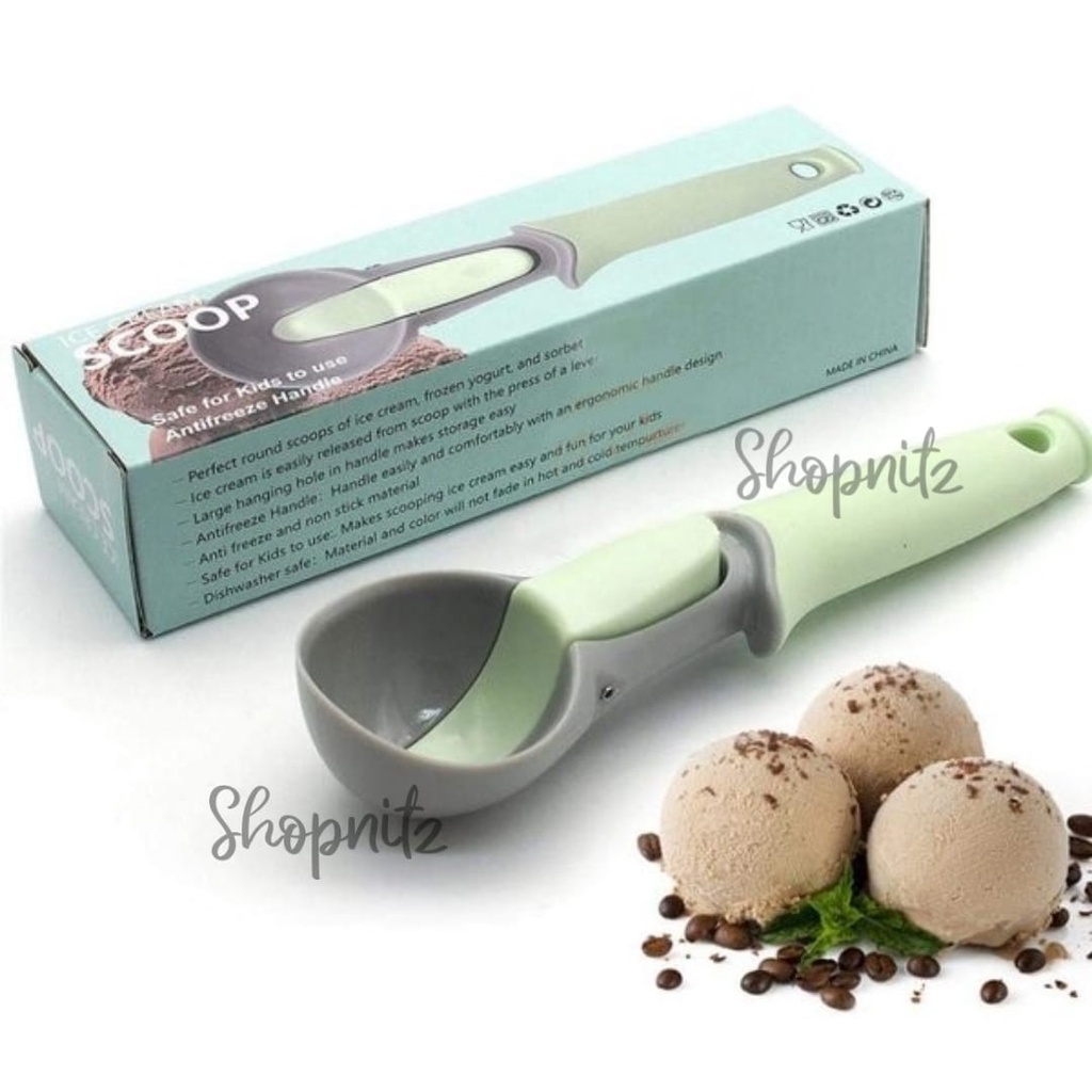 Jual Ice cream Scoop Cookies fancy Scoop Es krim Premium Spring Design
