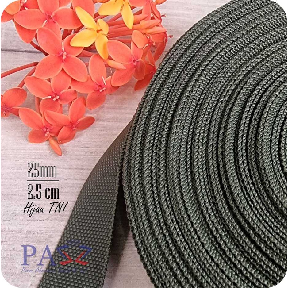 Jual Tali Webbing Pelipit Bisban PCR 2 5 Cm 36 Yard Rol Shopee