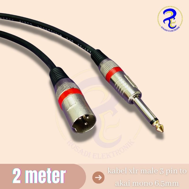 Saidera Ai 9003 1m XLR to XLR&XLR to TRS（REAN 1/4 in TRS to XLR3M 