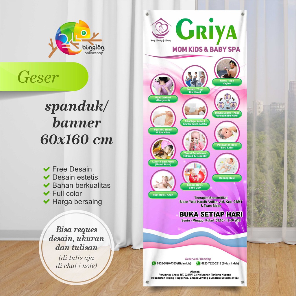 Jual Spanduk Banner Moms And Baby Spa Di Geser Aja Shopee Indonesia