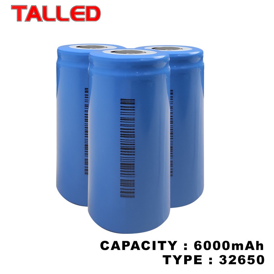 Jual BATTERY LIFEPO4 3.2V MAX 3C DISCHARGE 32650 32700 6000mAh FLAT ...