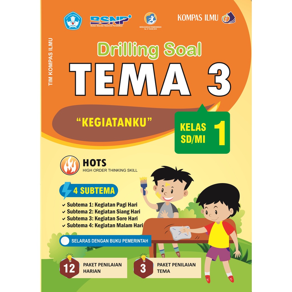 Jual Buku Ulangan SD Drilling Soal Tematik Kelas 1 SD / MI Tema 1 2 3 4 ...
