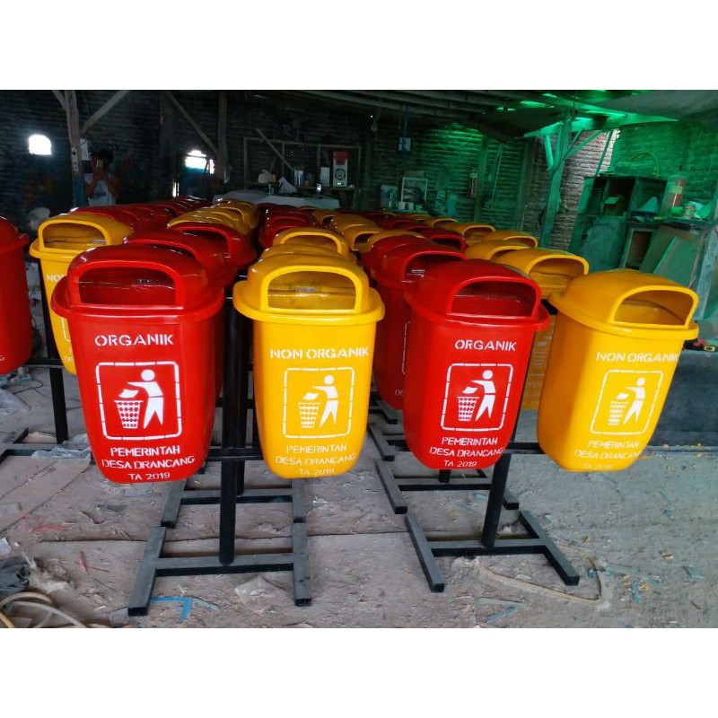 Jual BAK SAMPAH OVAL FIBERGLASS KAPASITAS 50L & 60L | Shopee Indonesia