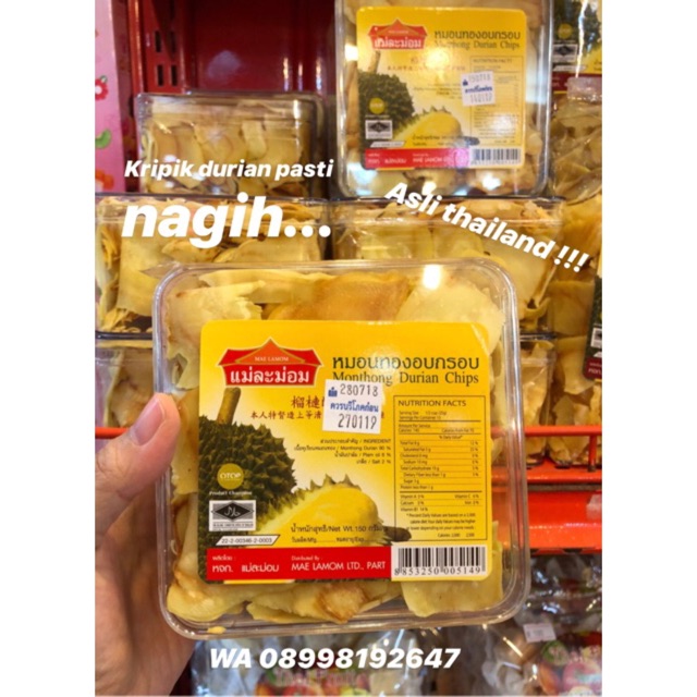 Jual Kripik Durian Thailand Shopee Indonesia