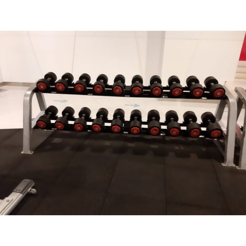 Jual Alat Fitnes - Dumbell Set 220kg Plus Rak - Olahraga - Alat Angkat ...