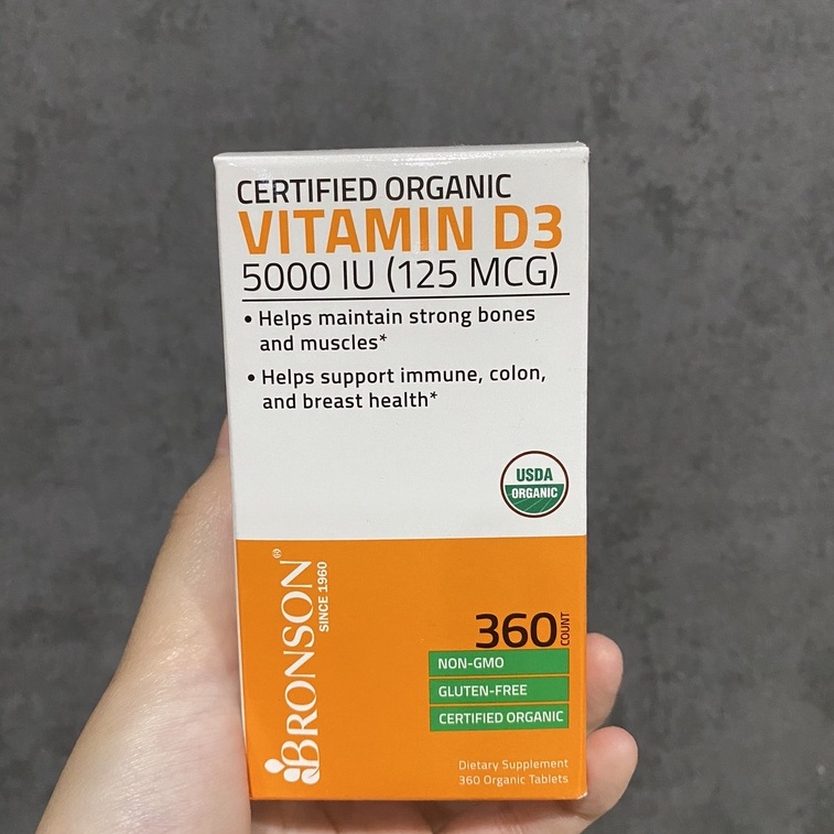 Jual BRONSON VITAMIN D3 5000 IU 360 KAPSUL Shopee Indonesia