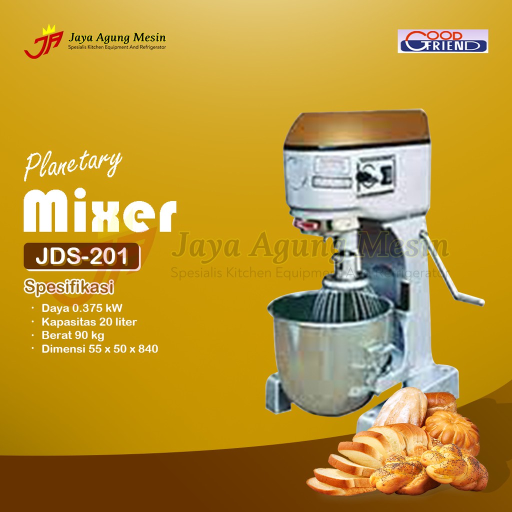 Jual Mixer Taiwan Good Friend JDS201/Mixer 20LT