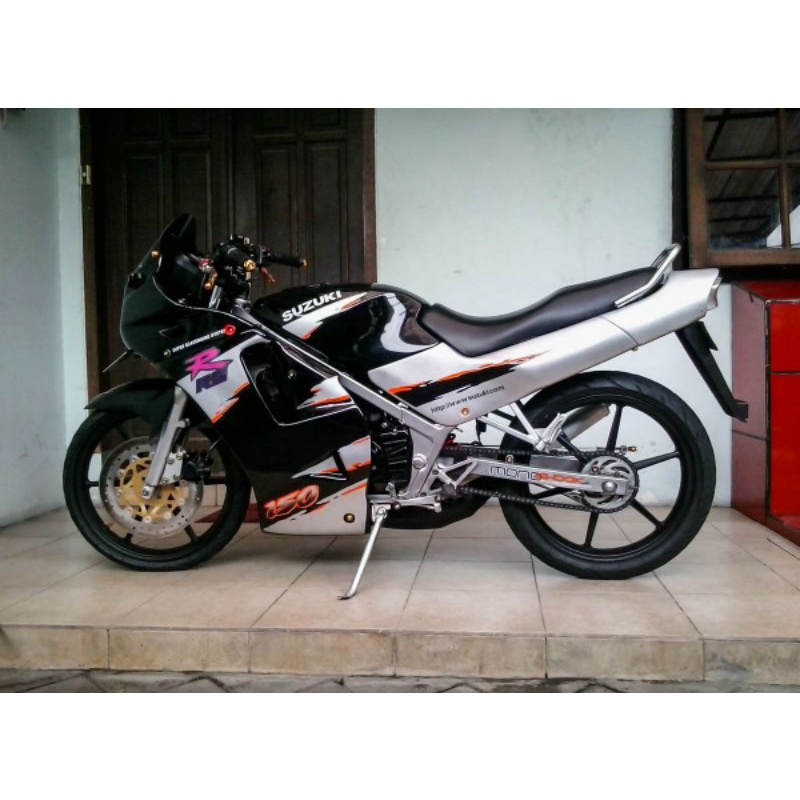 Jual striping sticker suzuki rgr hitam silver model original | Shopee ...