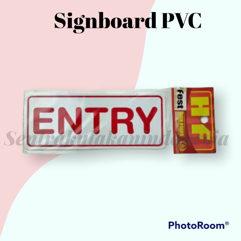 Jual Sign Board PVC | ENTRY | Shopee Indonesia