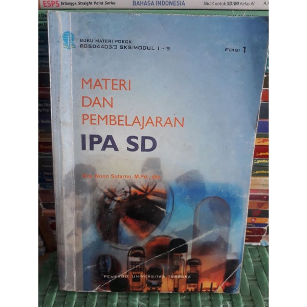 Jual BUKU MODUL UT MATERI DAN PEMBELAJARAN IPA SD EDISI 1 | Shopee ...