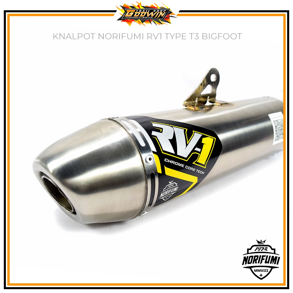 Jual Knalpot Kenalpot Muffler Original Norifumi Rv1 N4 Shorty T3 Klx 150 Bigfootf Dtracker New 6865