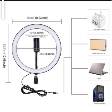 Ringlight Tripod 2.1M Lampu Selfie Lampu Makeup
